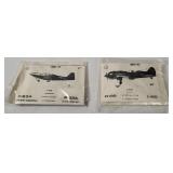 2 Russian Model Kits 1/72 - King Cobra, I-185