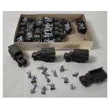 Roco Small Plastic Army Trucks W/ Soldiers