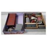 Assorted Plastic Model Diorama Buildings