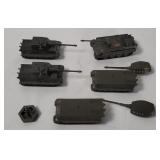 5 German Plastic Model Tanks