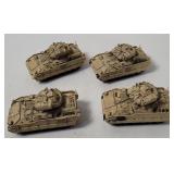 4 Diecast M2 Bradley Tanks