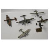 Assorted Plastic Model Warplanes