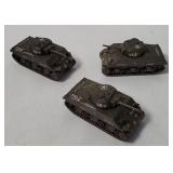 3 Corgi Sherman Diecast Tanks