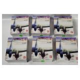 6 Bandai Wing Club L4 Model Planes 1/144