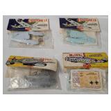 3 Airfix 1/72 Model Kits - Spitfire, Me109 G