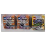 3 Bandai Wing Club Warplane Model Kits 1/144