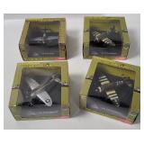 (4) 21st Century Toys Model Warplanes 1/144