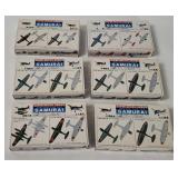 6 Nichimo Samurai Plane Model Kits 1/300