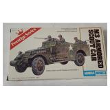 Aurora M3 Armored Scout Car Model Kit 1/72