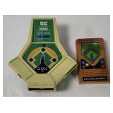 2 Vtg Electronic Baseball Games - Coleco, Mattel