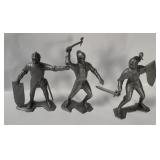 1964 Marx Medieval Knight Figures (3)