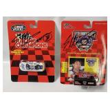2 Signed Nascar Elton Sawyer Diecasts