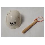 1964 G I Joe Military Police Helmet & Baton