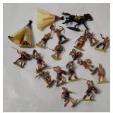 Mini Plastic Figures - Indians, Roman Soldiers