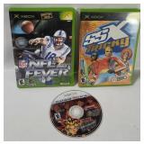 3 Xbox Games- Nfl Fever, Ssx Tricky, Yu-gi-oh!