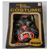 Vtg Ben Cooper Cat Halloween Mask W/ Box