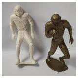 2 Vtg Unbranded Plastic Football Player Figures