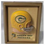 Vtg Green Bay Packers Plastic Wall Plaque