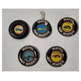 4 Vtg Hot Wheels Redlines Buttons
