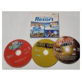 4 Wii Games - Baja, Beach Sports, Country Dance