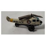 Vtg Small Tin Litho Helicopter Japan