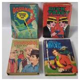 4 Vtg Big Little Books - Aquaman, Dick Tracy
