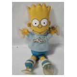 1990 Bart Simpson Window Clinger Plush