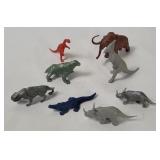 Vtg Prehistoric Animal Plastic Figures