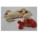 2 Plastic Toy Cars - Ideal Special, Lil Red Rocket