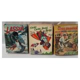3 Vtg Big Little Books - Lone Ranger, Lassie