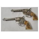 2 Vtg Mattel Fanner 50 Cap Guns