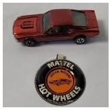 1968 Hot Wheels Redline Custom Mustang W/ Button