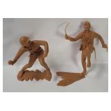 1963 Marx Plastic Soldier Figures (2)