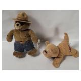 Pound Puppies Cat & Smokey Bear Plush