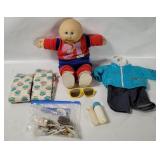 Vtg Cabbage Patch Kids Doll W/ Clothing