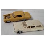 2 Vtg Model Cars - ''62 Buick Special, '63 Fury