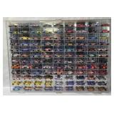 Display Case W/ 108 Diecast Racecars 1/64