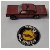 1968 Hot Wheels Redline Fire Cruiser W/ Button