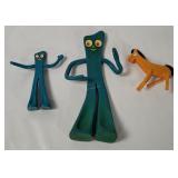 Trendmasters Gumby & Pokey Bendy Figures