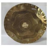 South American Tribal Decorative Brass Plate