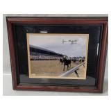 Framed Kentucky Derby Pic Signed Jean Cruguet