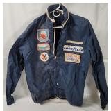 Vtg Boy Scouts Jacket W/ Racing Patches