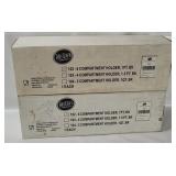 2 Tablecraft 6-compartment Garnish Trays