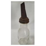 Vtg Duraglas Oil Bottle W/ Spout