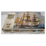 Vtg Revell Frigate Uss Old Waggon Model Kit