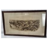 Vtg Large Framed Princeton University Art