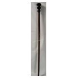 Vtg Wooden Cane W/ Compass Handle