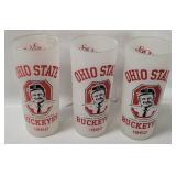 3 Osu Buckeyes 1962 Woody Hayes Glasses