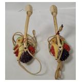 Pair Of Mid Century Fruit Sconce Lamps