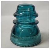Vtg Hemingray Blue Glass Insulator